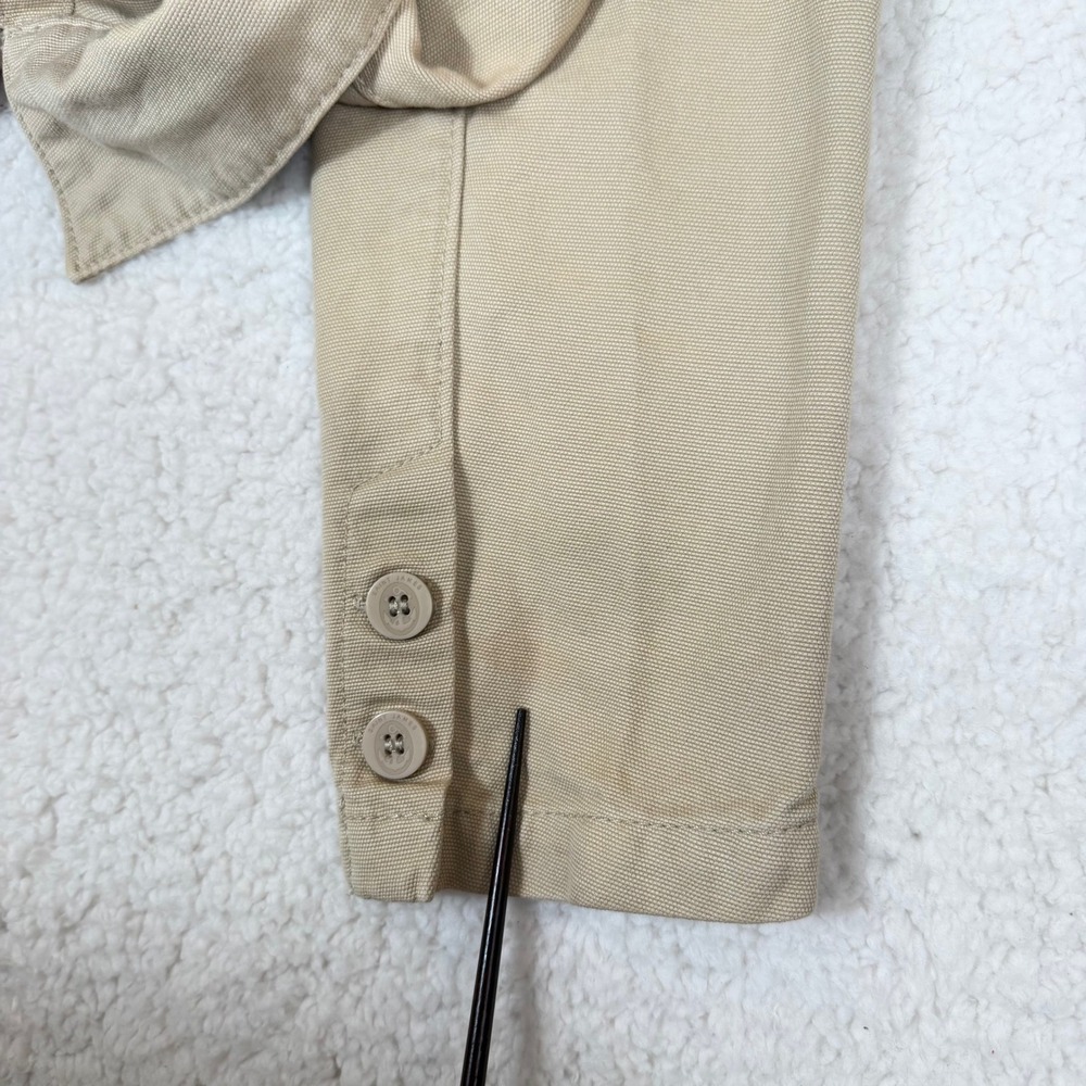 Saint James Mens Size 38 Sirocco Chore Coat Tan Khaki Cotton Canvas Work Jacket - Picture 10 of 10